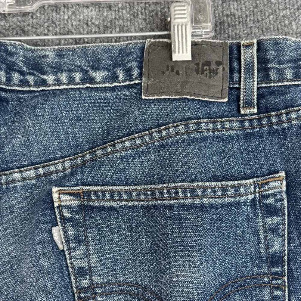 Vintage 2000 Levi's SilverTab Baggy Jeans Mens 42x34 Blue Denim Y2K Wide Leg